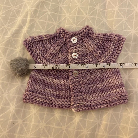 Handknit baby cardigan - Picture 3 of 3